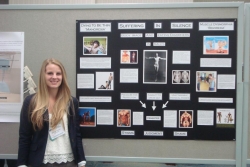 2nd year PSC student, Courtney Hubbard, presents on male body image disorder