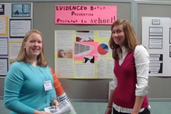 2nd year PSC students, Caskie Walker and Jodi Deaton present on evidenced-based programs in schools